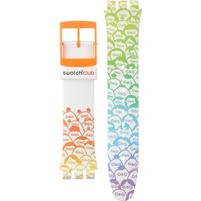 Swatch Plastic - Originals Large (41mm) SUO/SO29/SO32 ASUOZ303 SUOZ303 What's Yo Face Horlogeband