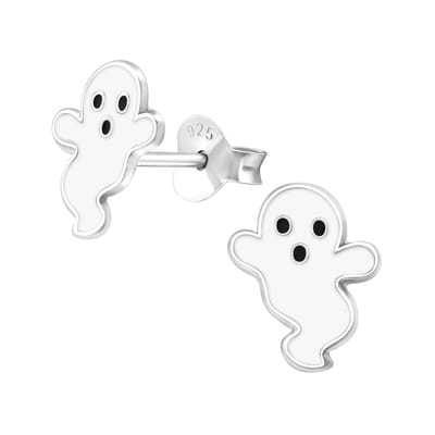 La Rosa Princesa Spookje Oorknoppen Zilver - Halloween Carnaval
