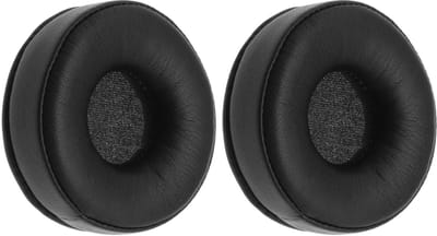 Allecto - Oorkussens - Vervangende Oorkussens - Zwart - Eiwitleer - Comfortabel Geluidsbeleving - Geschikt voor Sennheiser HD25 - Zwart