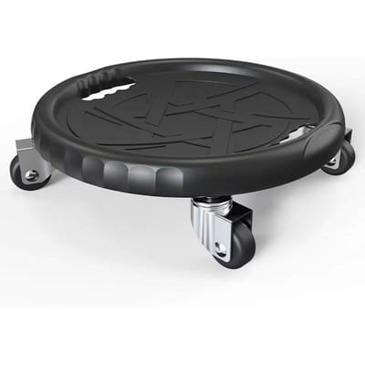 Skateboard fitnessapparatuur met katrolsysteem voor buikspiertraining en vierwielstabiliteit