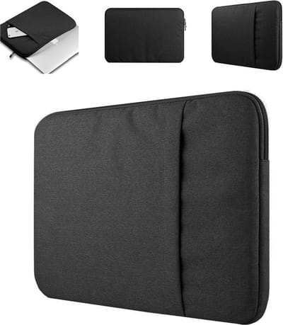 Jumada's Laptophoes Zwart 15 6 inch - Laptop Hoes Neopreen - Schokbestendig - Krasbestendig - Laptoptas - Laptop Sleeve - Laptop Case - Laptop Cover - Laptophoes 15 inch - Laptop tas 15/15,6 inch