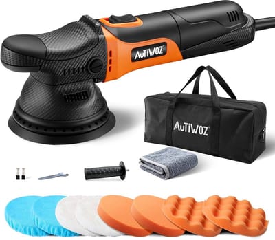 Polijstmachine - Excentrische machine - Auto detailing - 6 variabele snelheden - 125 mm schijf