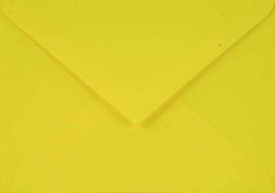 Netuno 500 Yellow C6 Envelopes 114x162mm 115g Sirio Color Limone Point Valve Without Window for Wedding Birthday Christening Christmas Invitations Letter Greeting Cards
