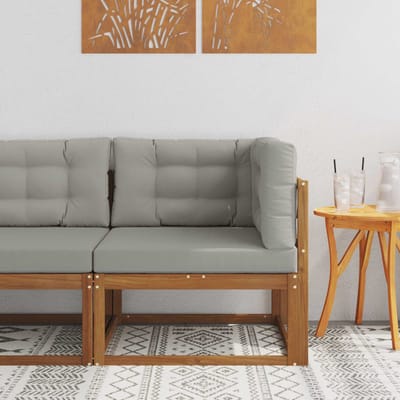vidaXL - Outdoor - Hoekbank - Naturel