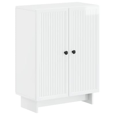 vidaXL - Badkamer - Opbergkast - EDE - Hoogglans - Wit - 59,5 - x - 31 - x - 80 - cm