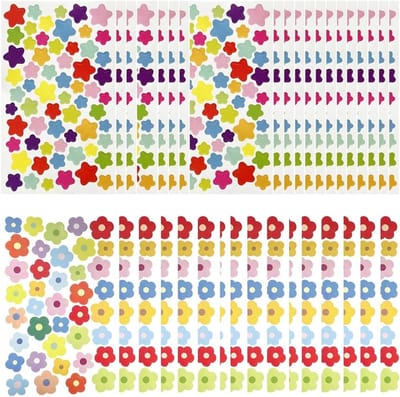 Kleurrijke Bloemenstickers - 20 Waterdichte Stickers voor Scrapbooking, Notitieboek, Fiets en Laptop Decoratie