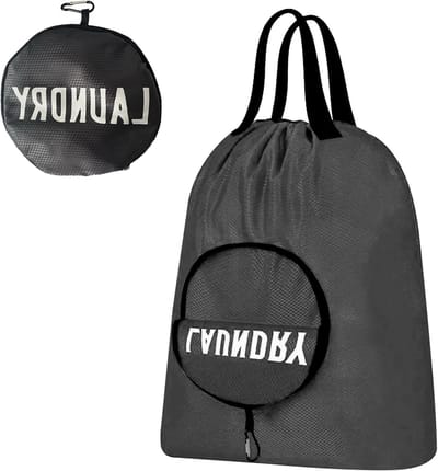 Vouwbare grote waszak voor onderweg, waterdicht, ideaal voor camping, fitness en vakanties, geschikt voor natte en droge kleding