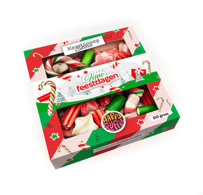 Snoeppakket “Fijne feestdagen” mix snoep (210 gram) – Limited Edition