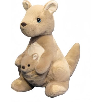 Kawaii Koala Moeder en Kind Serie Pluche Pop Simulatie Pinguïn Dolfijn Stokstaartje Luiaard Schildpad Tijger Kangoeroe Pluche Speelgoed Cadeaus 22cm