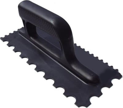 Afwerktroffel - Lijmtroffel - Tegels Lijmen - Dubbelzijdige rand - 28 cm - Grijs