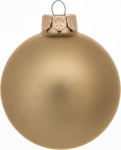 Decoris kerstballen - 16x stuks - glas - goud - 8 cm