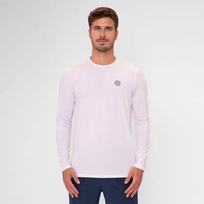 BIDI BADU Crew Roundneck Longsleeve Heren-Wit
