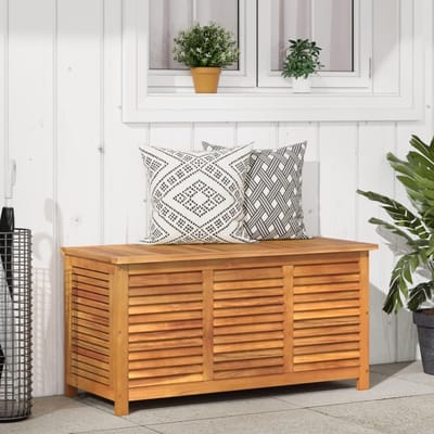 Tuin opbergkist - Opbergdoos buiten - Tuinspullen opbergen - Massief acaciahout - 113 x 50 x 56 cm - Houtkleurig