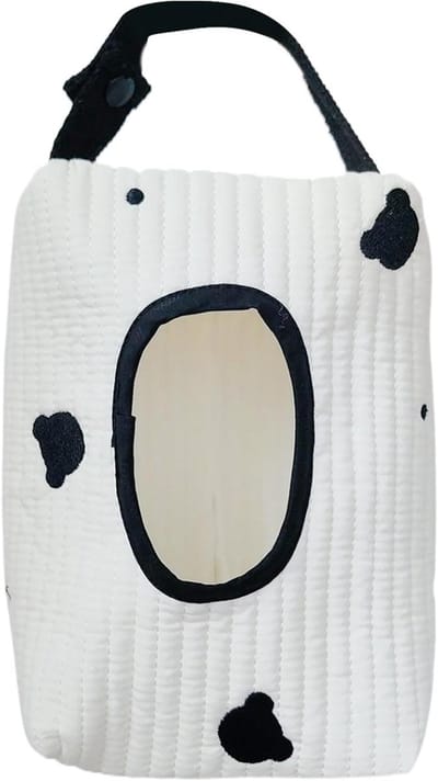 Babydoekjes etui - Vochtige doekjes houder - Onderweg hygiëne - Herbruikbaar polyester - 21 x 12.5 cm - Zwart