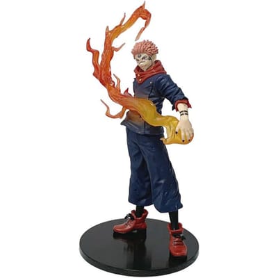 21cm/8.27in Anime Jujutsu Kaisen Figuur Ryomen Sukuna Actiefiguren Pvc Standbeeld Bureau Ornament Set Model Speelgoed Cadeaus Willen brown