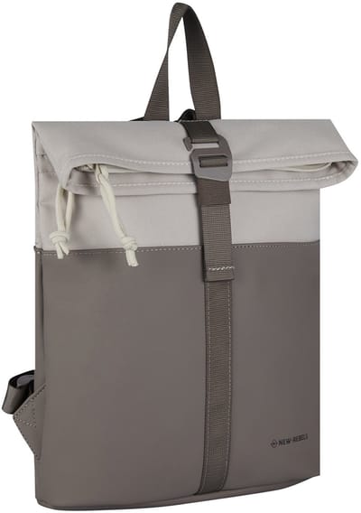 New Rebels Backham Los Angeles Taupe 7L Rolltop Rugzak Waterafstotend