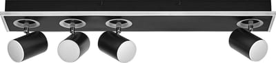 LEDVANCE DECOR SPOT MARS, 58,5W, 1.800lm, zwart, spot, verstelbare koppen, veelzijdig gebruik, interieurspot, warm witte lichtkleur, hoogwaardige optiek, eenvoudige installatie