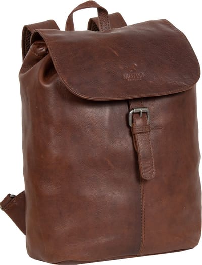 MUSTANG Leren Vrije tijd rugzak Rugzak Catania Leather Backpack Brown Bruine