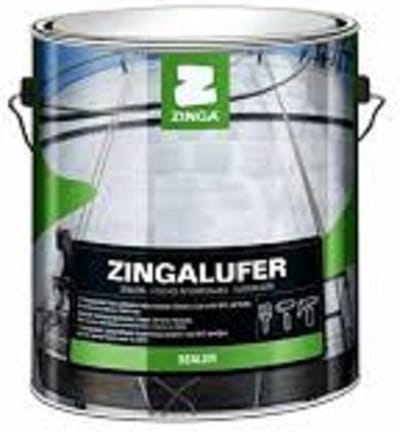 Zinga Zingalufer verf - metaalverf- tussenlaag op zinga  - 1 l Grijs