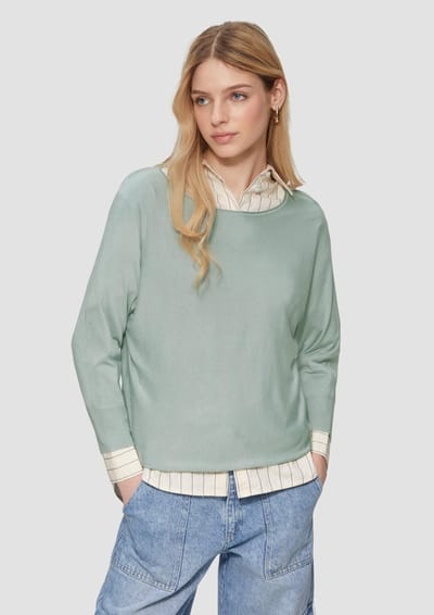 Q/S designed by - Pull - Maat XS - Vrouwen - 7217 GREEN -