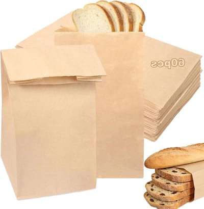 60 Stuks Bruine Papieren Tassen, 30 x 15.5 x 10 cm, Kraft Tassen voor Cadeaus, Feestjes en DIY Projecten