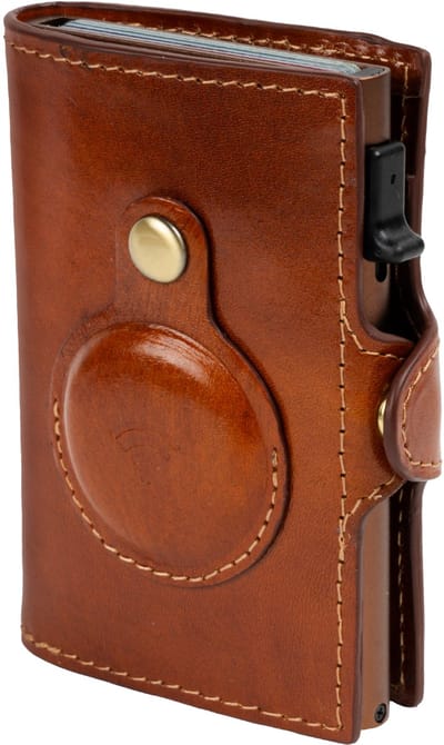 Tony Perotti Van Gogh Dames & Heren Pasjeshouder - Leer - rfid - Cognac