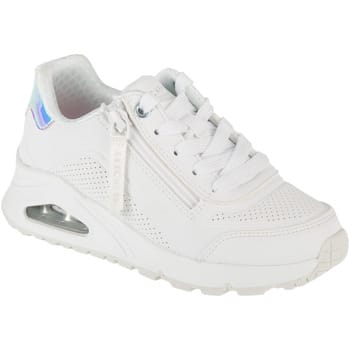 Skechers Uno Gen1 - Zip And Stride Meisjes Sneakers - Wit