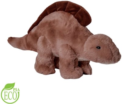 PIA Soft Toys - Pluche Knuffeldier - Dinosaurus bruin ECO 41 cm