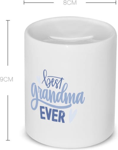Akyol - best grandma ever Spaarpot - Oma - oma mama - moederdag - cadeau - verjaardag - oma - 350 ML inhoud