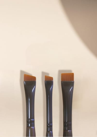 Henna Wenkbrauw Penselen Set - 3-delig - Flat & Angled Brushes - Voor Henna & Brow Tint