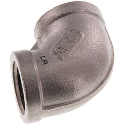 Rp 1/2'' RVS L-Fitting 90graden 16 Bar [2 Stuks]