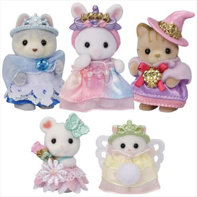 Sylvanian Families 5703 Koninklijke prinsesssenset- 5 fluweelzachte speelfiguren