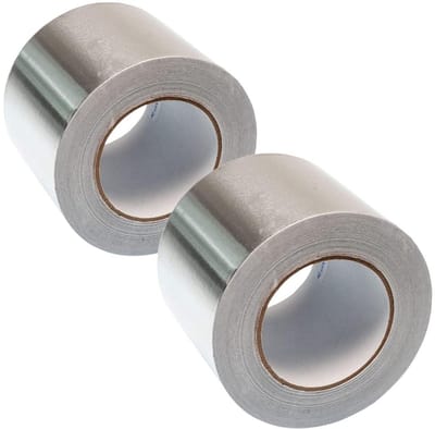 Aluminium Folie Tape - Isolatie Tape - Ducts Afdichten - Sterke Acryl Lijm - 2 Rollen 100mm - Zilver