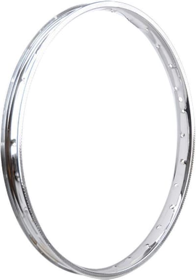 Verchroomde velg cirkel 17 inch 1.20x17 28 spaken voor bromfiets FS38