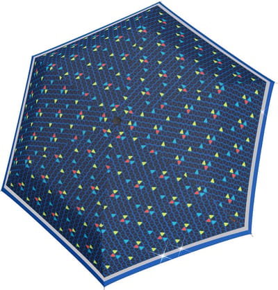 Knirps Rookie Zak paraplu 22 cm - 90cm Diameter - triple blue reflective