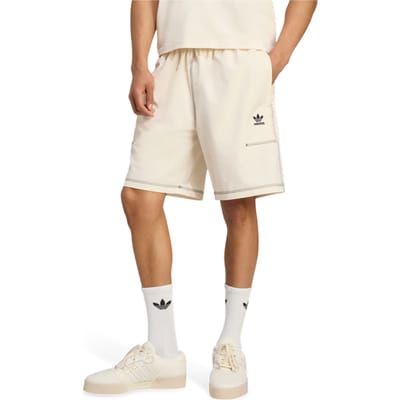 Adidas Trefoil Korte Broeken Heren - Wit - Maat S - Poly Mesh