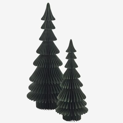 Madam Stoltz - Staande Papieren Kerstboom - Groen - 93 cm