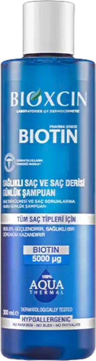 Bioxcin Biotin Shampoo 300 ml – Tegen Haaruitval – Voor Sterker en Voller Haar – Geschikt voor Alle Haartypes