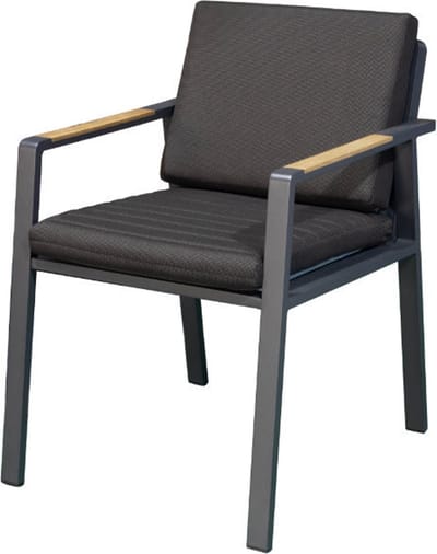Higold Nofi - Dining stoel - Aluminium - Teak - incl. kussens