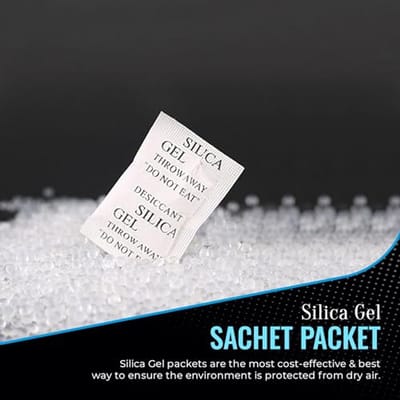 Silica Gel Pouches - 200 Pack - 1g Moisture Absorbent Bags for Dehumidifying and Odor Control