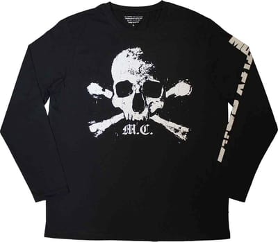 Motley Crue - Orbit Skull Longsleeve shirt - S - Zwart