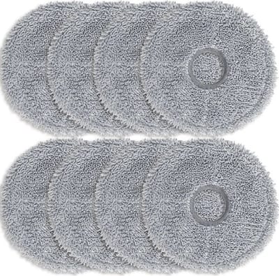 Set van 8 dweilpads, compatibel met de X10/S10 Plus/L10S Ultra robotstofzuigeraccessoire dweilpads.