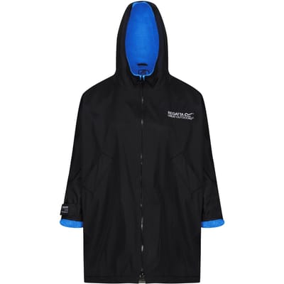 Regatta Kinder/Kinder verschoningsjas met rugprint (Zwart/Oxford Blauw)