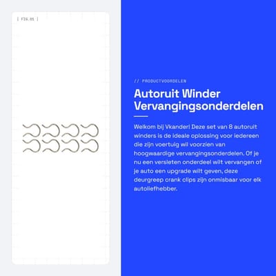 Dailygoods- Autoruit Winder - 8 Stuks - Deurgreep/Crank - Vervangingsring - Zekering - Schroef - Metaal - Raamopwinder