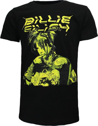 Billie Eilish Illustrated T-Shirt - Officiële Merchandise - L