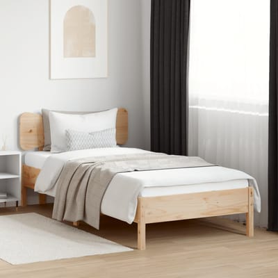 vidaXL Hoofdbord 100 cm massief grenenhout