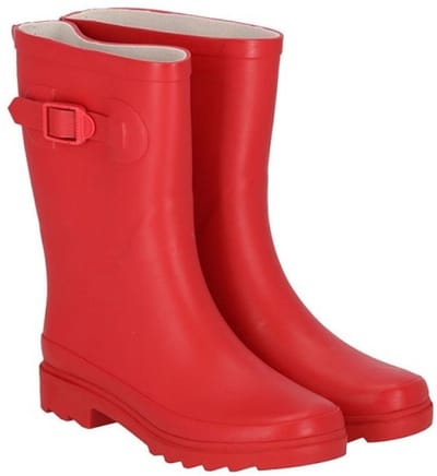 Rode damesregenlaars Rubber Rain Boots van XQ 39