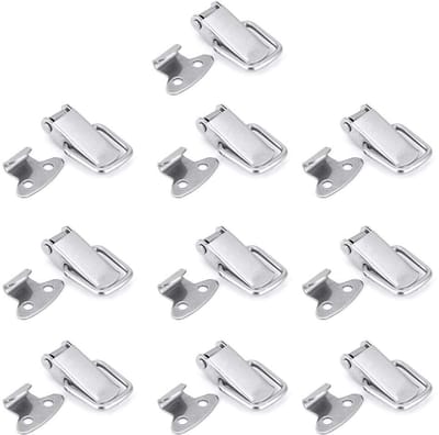 Dailygoods- Knevelsluitingen 10-delige set - Hardware voor Koffers - Scharnierende Plaat - Roestvrij Staal - Veilig Afsluiten - Ideaal voor Laden - Vergrendeling