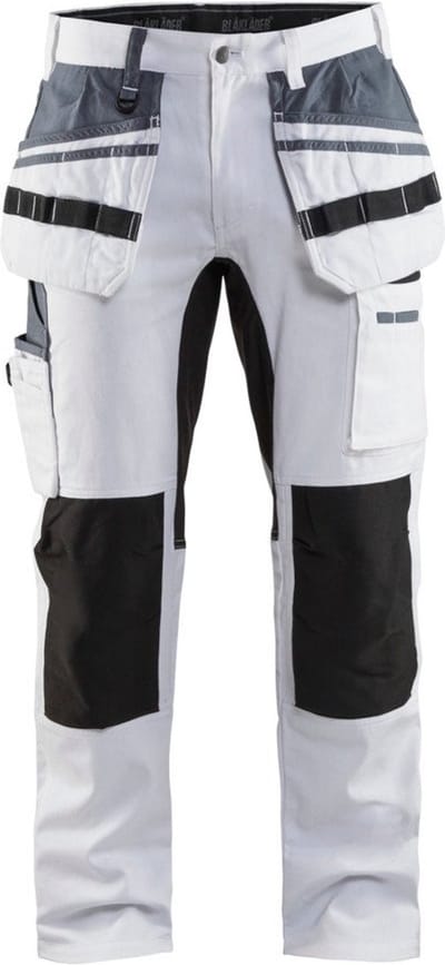 Blaklader Schilders werkbroek met stretch 1910-1000 - Wit/zwart - C148
