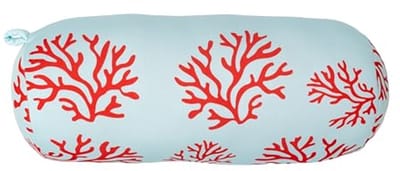 Cilindrisch Strandkussen 29 x 12 cm - Blauw Relaxkussen voor Camping en Reizen